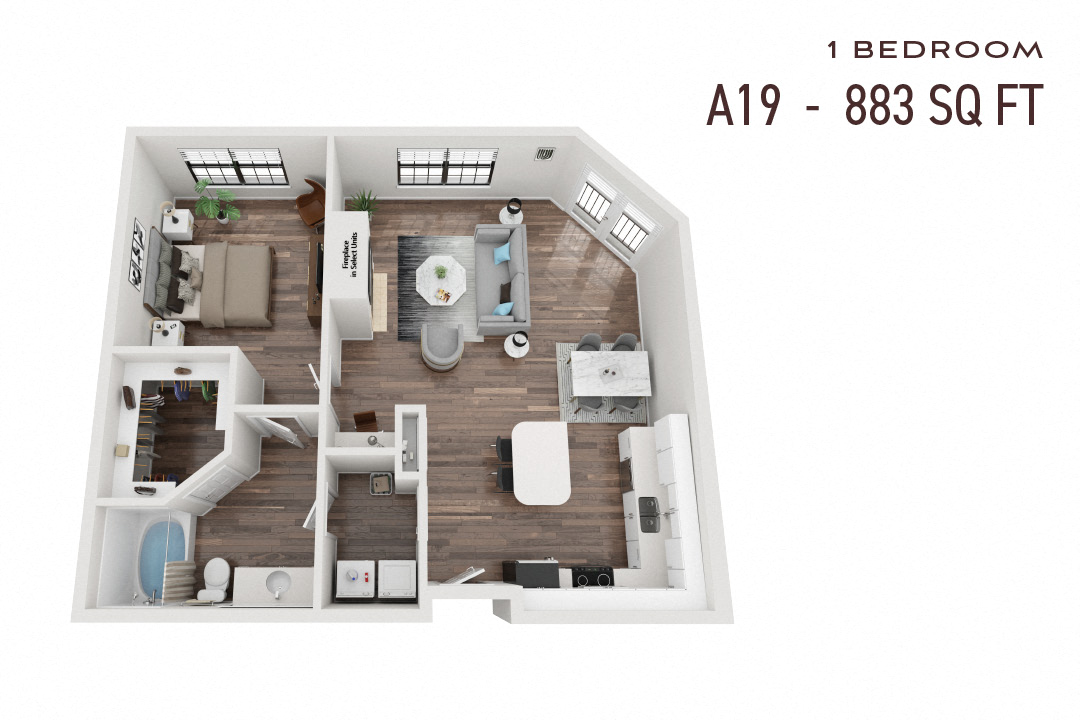 Commons Park West One Bedroom A19